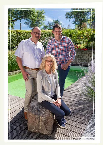 Wolfgang und Tobias Buß von der Gartengestaltung Buß in Hohenahr