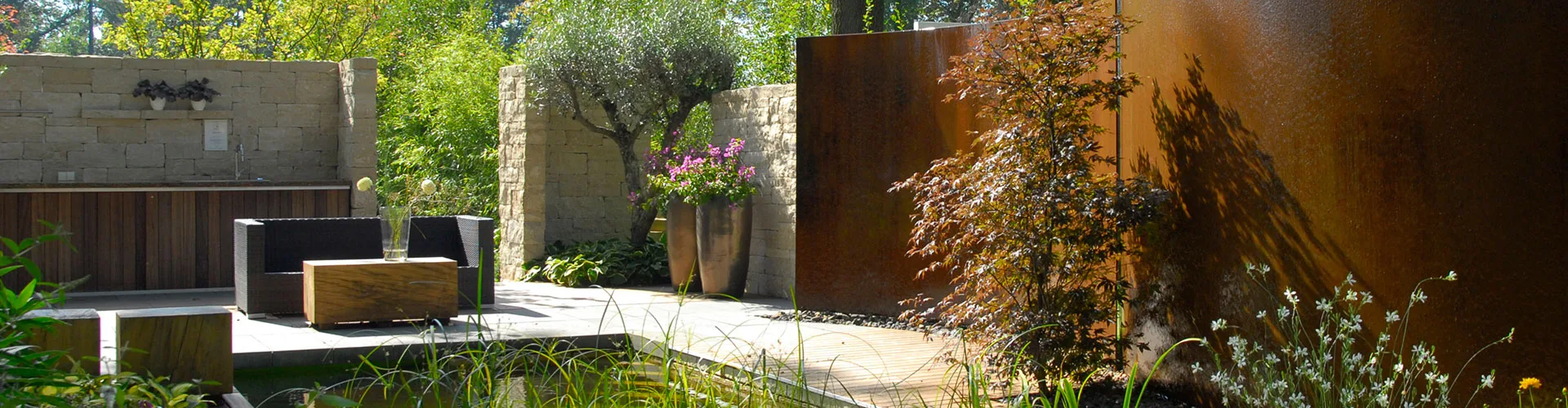 Modern & Geradlinig: klare Linien im Garten